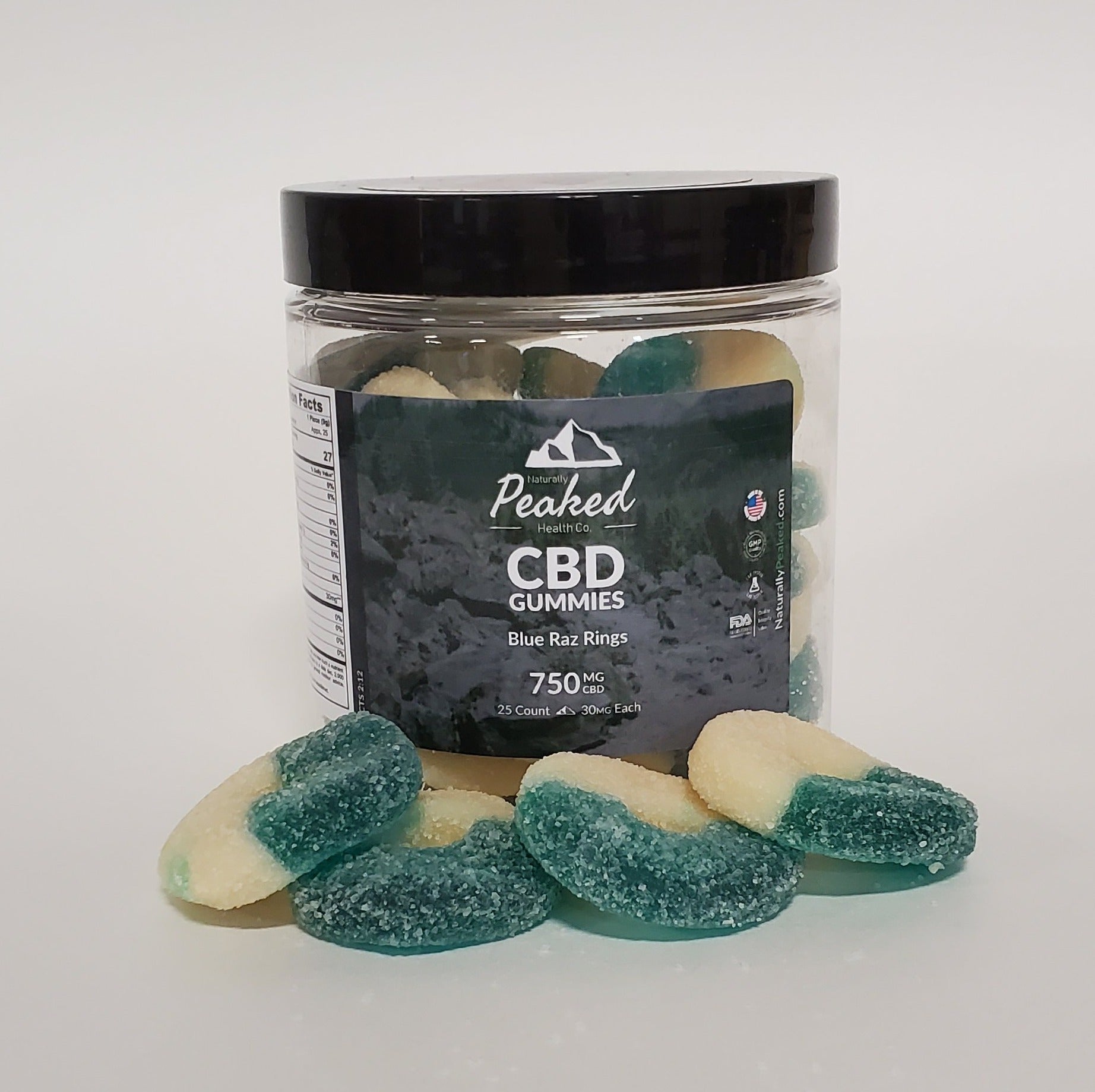 CBD + Melatonin Blue Razz Gummy Rings